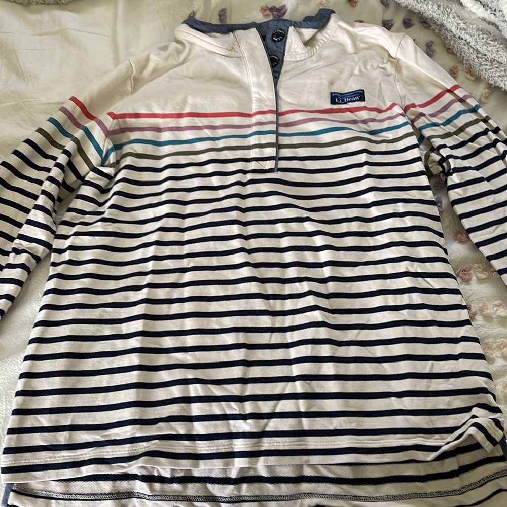 LL. Bean quarter button pullover
